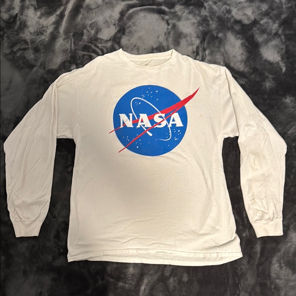 NASA White Long Sleeve Shirt